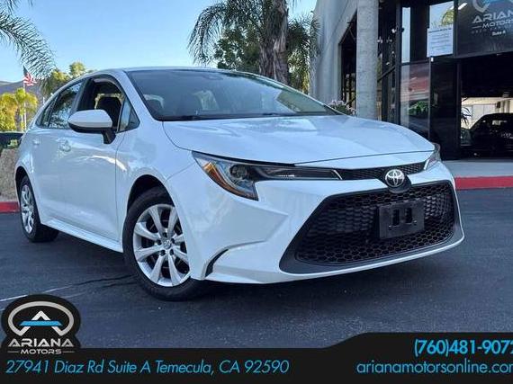 TOYOTA COROLLA 2020 5YFEPRAE6LP065655 image