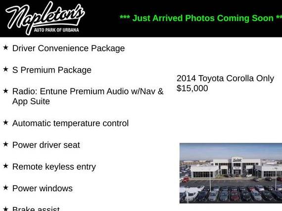 TOYOTA COROLLA 2014 5YFBURHE1EP118721 image