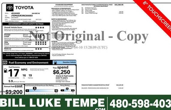 TOYOTA 4-RUNNER 2024 JTEMU5JR3R6266683 image