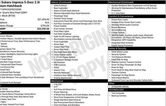 SUBARU IMPREZA 2015 JF1GPAC62F8222040 image SUBARU IMPREZA 2015 JF1GPAC62F8222040 image