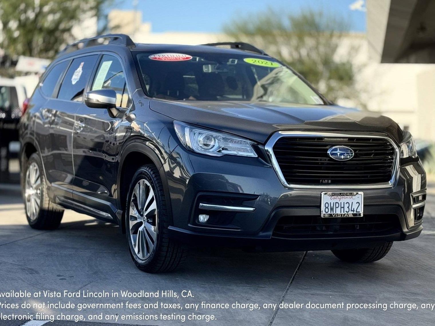 SUBARU ASCENT 2021 4S4WMARD4M3448820 image