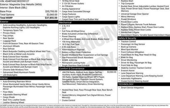 SUBARU OUTBACK 2024 4S4BTANC3R3299127 image