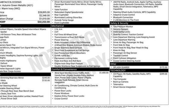 SUBARU OUTBACK 2020 4S4BTACC3L3220565 image SUBARU OUTBACK 2020 4S4BTACC3L3220565 image