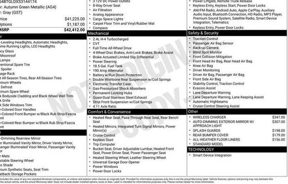 SUBARU OUTBACK 2025 4S4BTGLDXS3144174 image