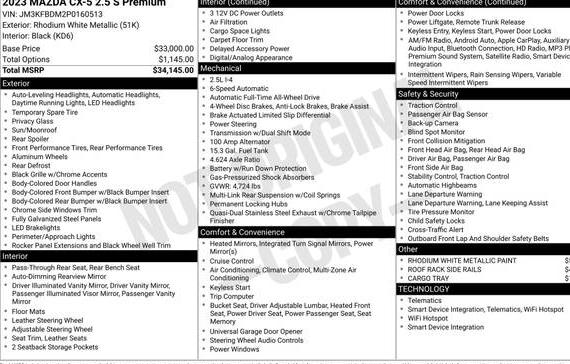 MAZDA CX-5 2023 JM3KFBDM2P0160513 image
