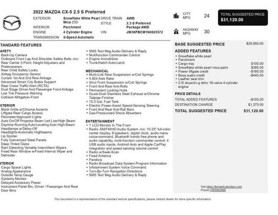 MAZDA CX-5 2022 JM3KFBCM1N0625572 image