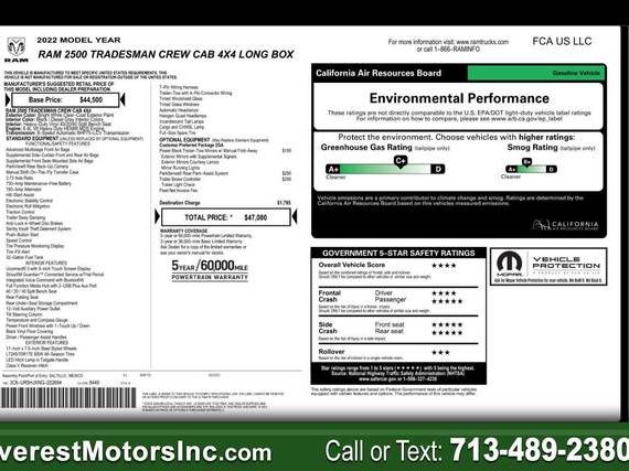 RAM 2500 2022 3C6UR5HJXNG202694 image