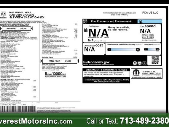 RAM 3500 2022 3C7WRTCL4NG343293 image