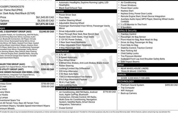 RAM 1500 2019 1C6SRFLT6KN542370 image RAM 1500 2019 1C6SRFLT6KN542370 image