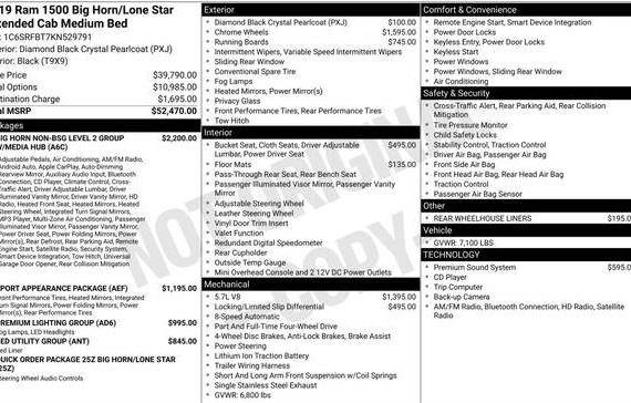 RAM 1500 2019 1C6SRFBT7KN529791 image