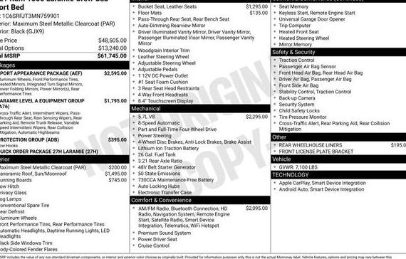 RAM 1500 2021 1C6SRFJT3MN759901 image