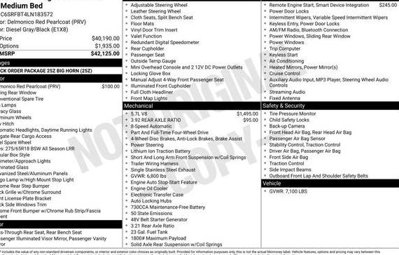 RAM 1500 2020 1C6SRFBT4LN183572 image