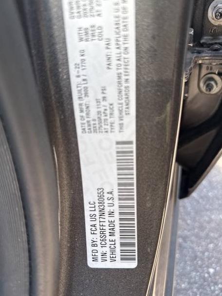 RAM 1500 2022 1C6SRFFT7NN380653 image
