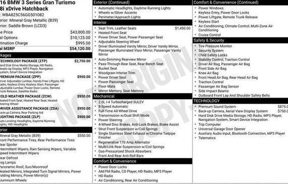 BMW 328I 2016 WBA8Z5C56GG501082 image BMW 328I 2016 WBA8Z5C56GG501082 image