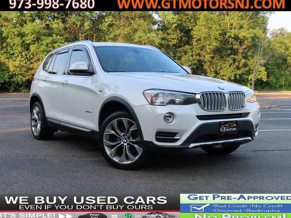 BMW X3 2017 5UXWX9C30H0T19439 image