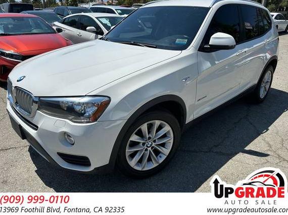 BMW X3 2017 5UXWZ7C37H0V86835 image