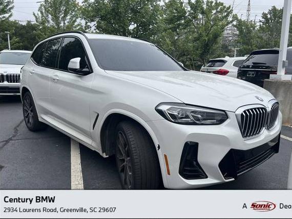 BMW X3 2022 WBX47DP01NN153770 image