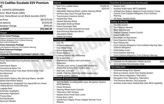 CADILLAC ESCALADE 2015 1GYS4TKJ5FR544805 image CADILLAC ESCALADE 2015 1GYS4TKJ5FR544805 image